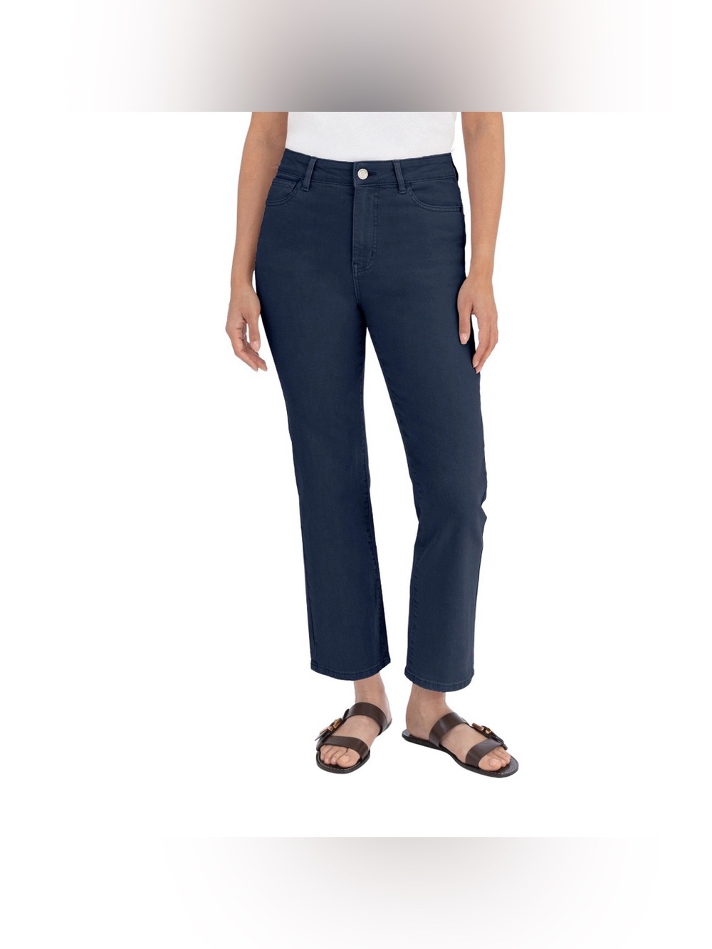 NWT Blank NYC High Rise Straight-Leg Jeans in Navy 10/30